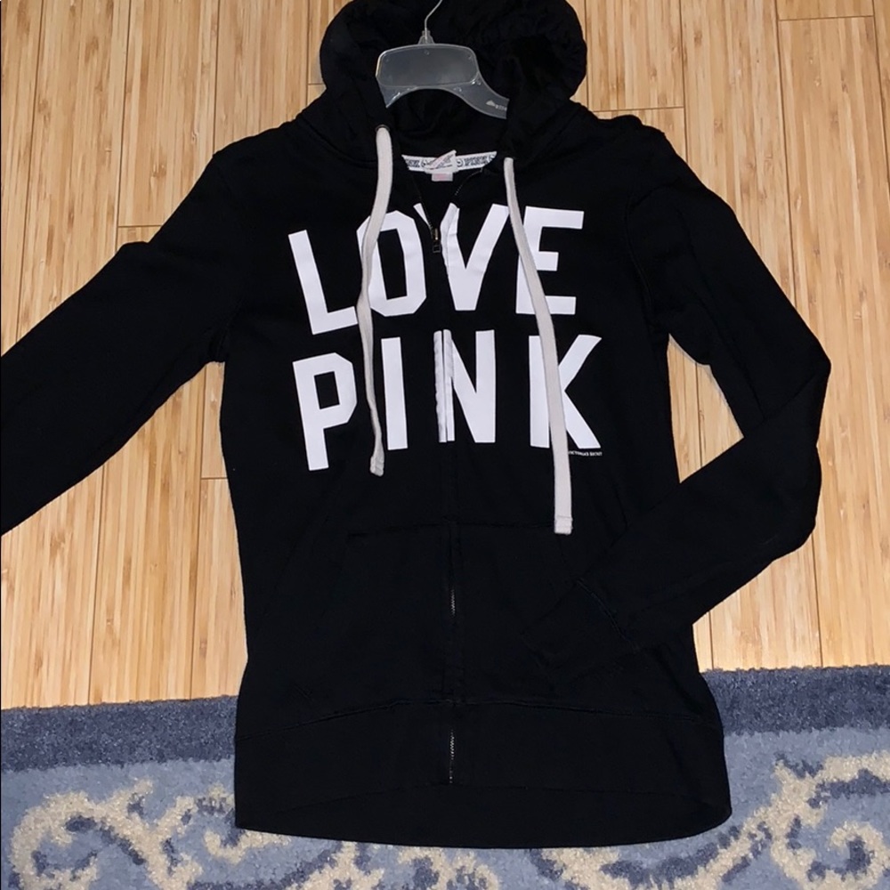 Full zip up hoodie PINK brand